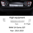 BMW 3/4 Series Centre Console / Gear-Shift Trim Sticker (Carbon-look)