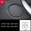 Carbon Fibre Interior Trim Sticker Set (Gearshift / AC / CD / Door Trim) – BMW X3 F25 / X4 F26