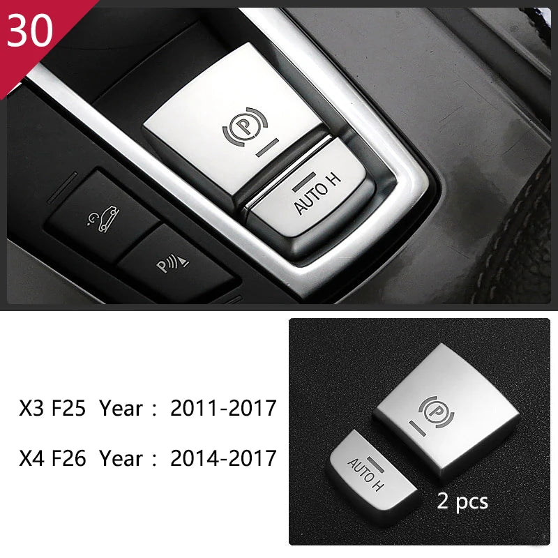 Carbon Fibre Interior Trim Sticker Set (Gearshift / AC / CD / Door Trim) – BMW X3 F25 / X4 F26