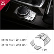 Carbon Fibre Interior Trim Sticker Set (Gearshift / AC / CD / Door Trim) – BMW X3 F25 / X4 F26