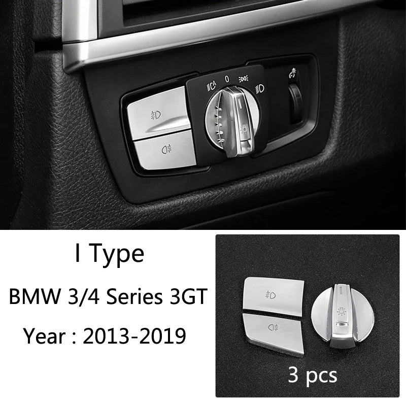 BMW 3/4 Series Centre Console / Gear-Shift Trim Sticker (Carbon-look)