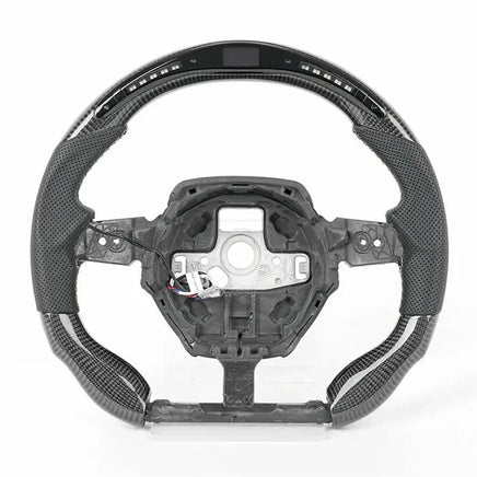 LED Carbon Fiber Steering Wheel (Perforated Leather) for Lamborghini Huracán (2018–2024)