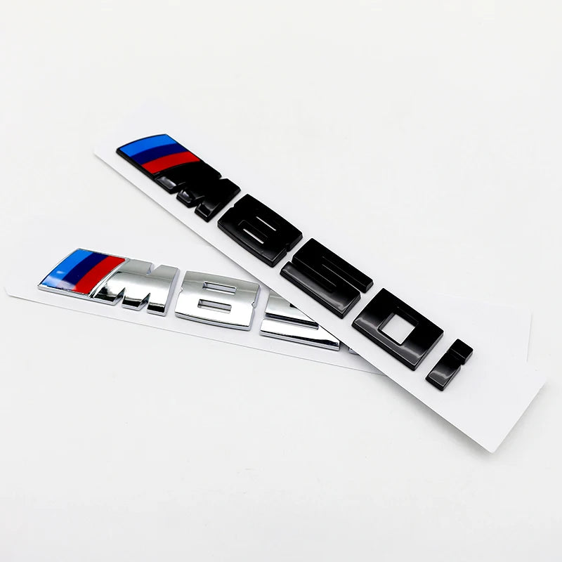 BMW M-Performance Style Rear Boot Badge Letters (Adhesive Emblem)