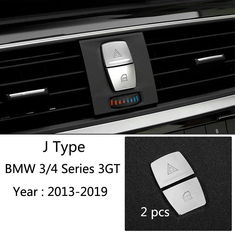 BMW 3/4 Series Centre Console / Gear-Shift Trim Sticker (Carbon-look)