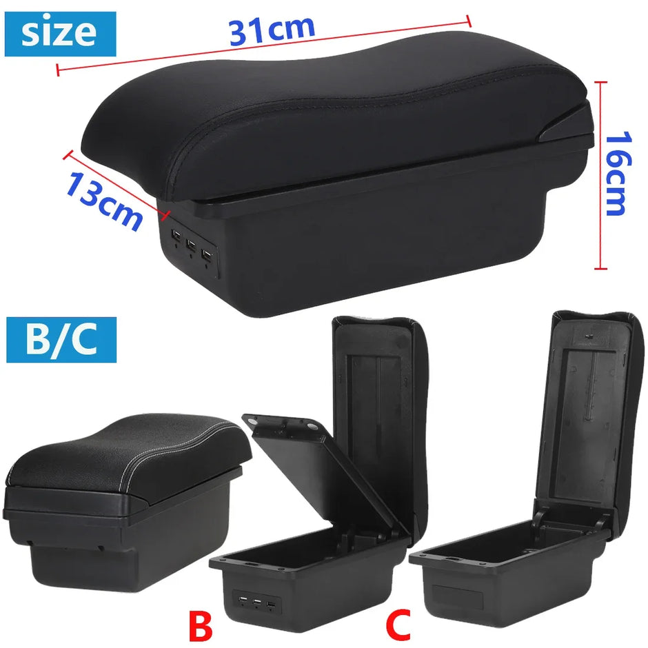 Centre Armrest Storage Box – SEAT Ibiza 6J / 6L (Retrofit)