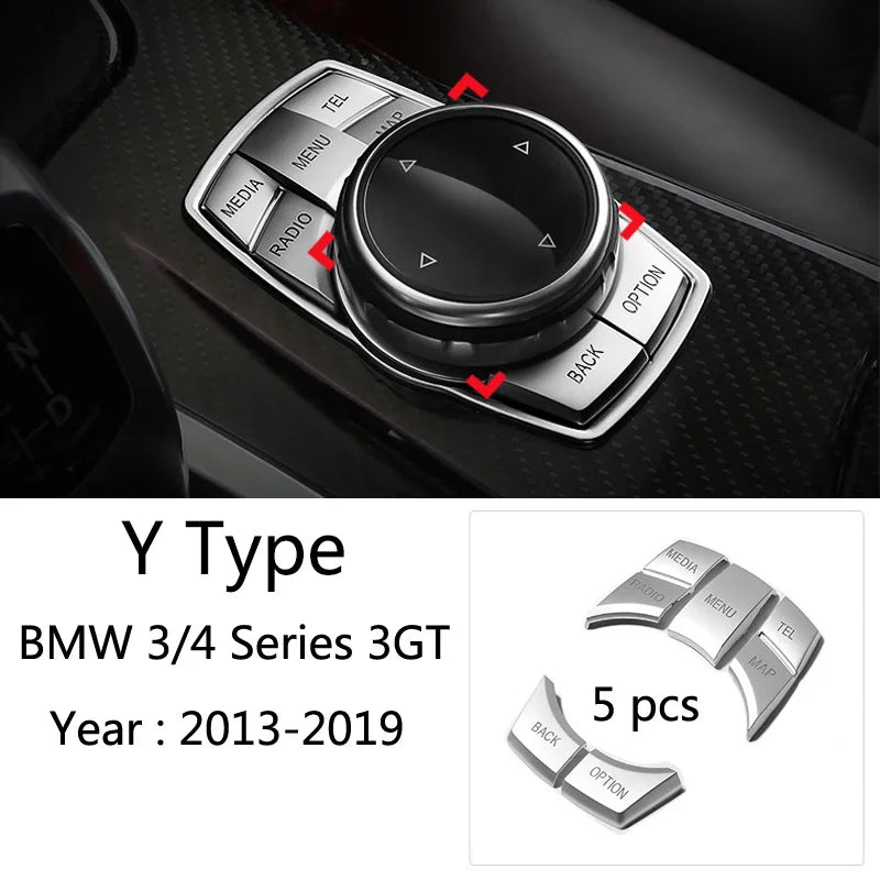 BMW 3/4 Series Centre Console / Gear-Shift Trim Sticker (Carbon-look)