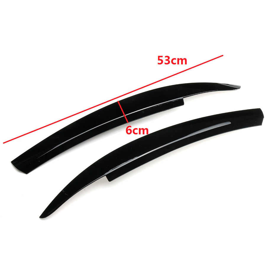 Headlight Eyebrow Eyelid Trim Covers (Gloss Black) – VW Scirocco 2008–2017 (Pair)