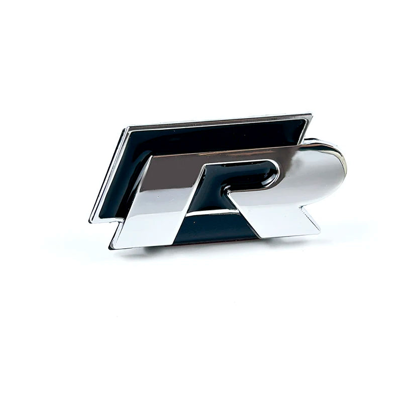 3D Metal R Badge Car Grille Emblem Sticker – Volkswagen