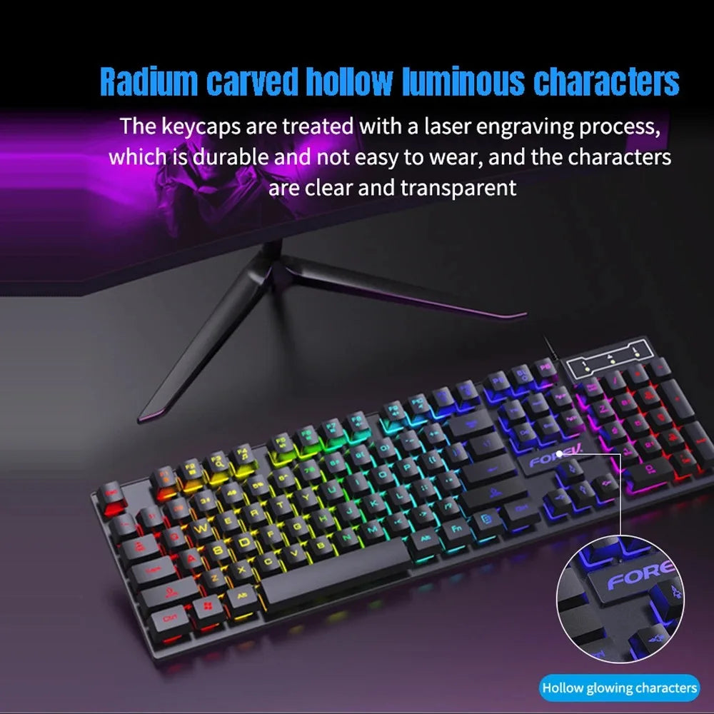 Wired Mechanical Gaming Keyboard RGB for Windows
