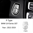 BMW 3/4 Series Centre Console / Gear-Shift Trim Sticker (Carbon-look)