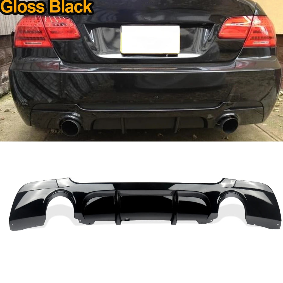 Rear Bumper Diffuser Lip (Gloss Black) – BMW 3 Series E92 / E93 M Sport (330i)
