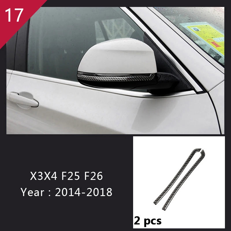 Carbon Fibre Interior Trim Sticker Set (Gearshift / AC / CD / Door Trim) – BMW X3 F25 / X4 F26