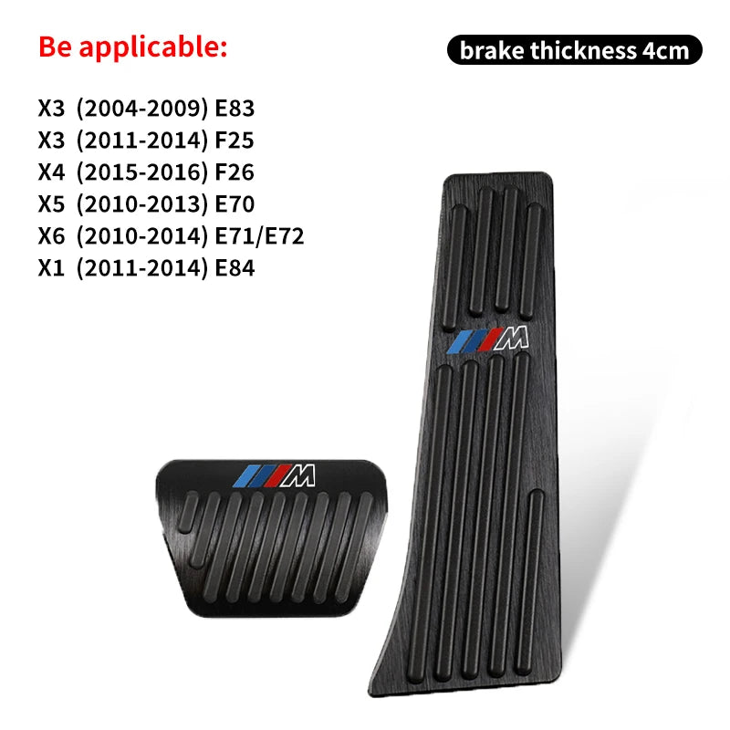 BMW M-Style Pedal Cover Set (2pcs) — Variant: F20 / F48 / F39