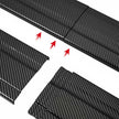 Universal Side Skirt Extensions For Audi (Gloss Black/Carbon)