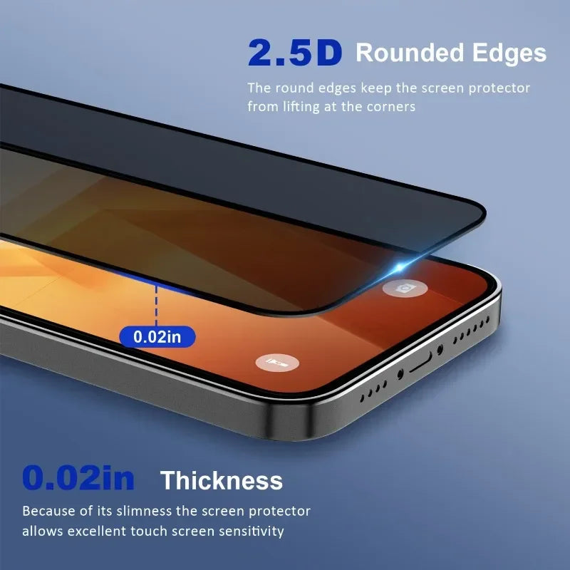 5Pcs Privacy Screen Protector For iPhone X-17