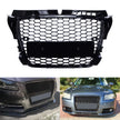 Audi A3 (8P) RS-Style Honeycomb Front Bumper Grille – Gloss Black (08–12)
