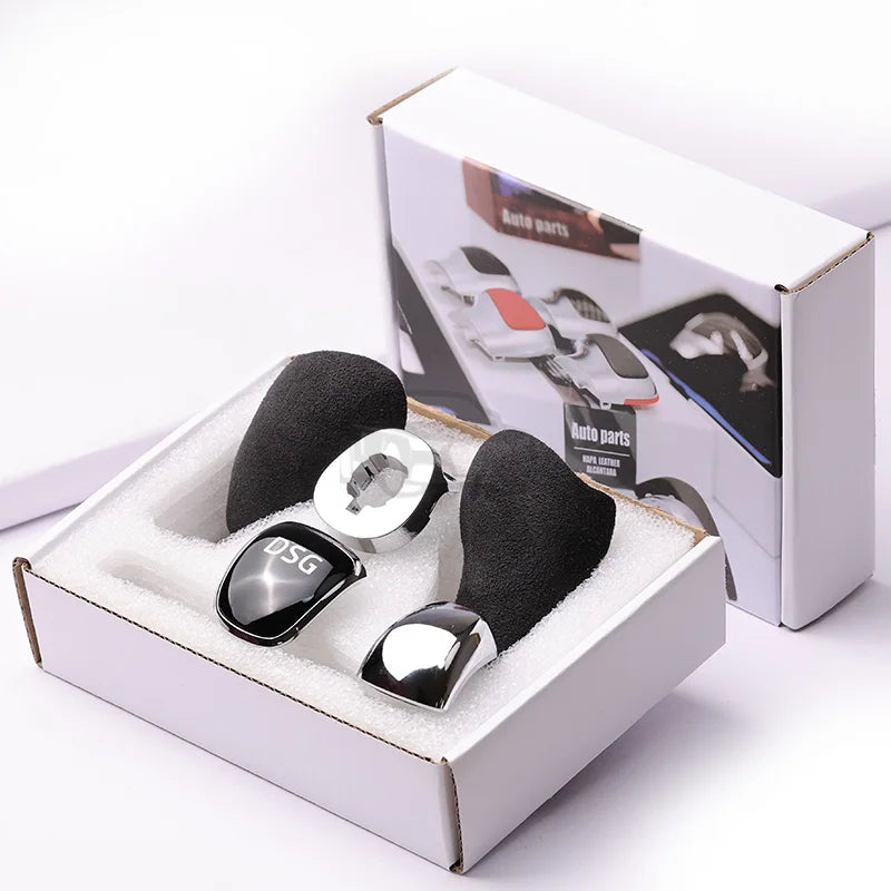 Leather DSG Gear Shift Knob Cover – Skoda Octavia/Superb/Fabia/Yeti (2010–2020)