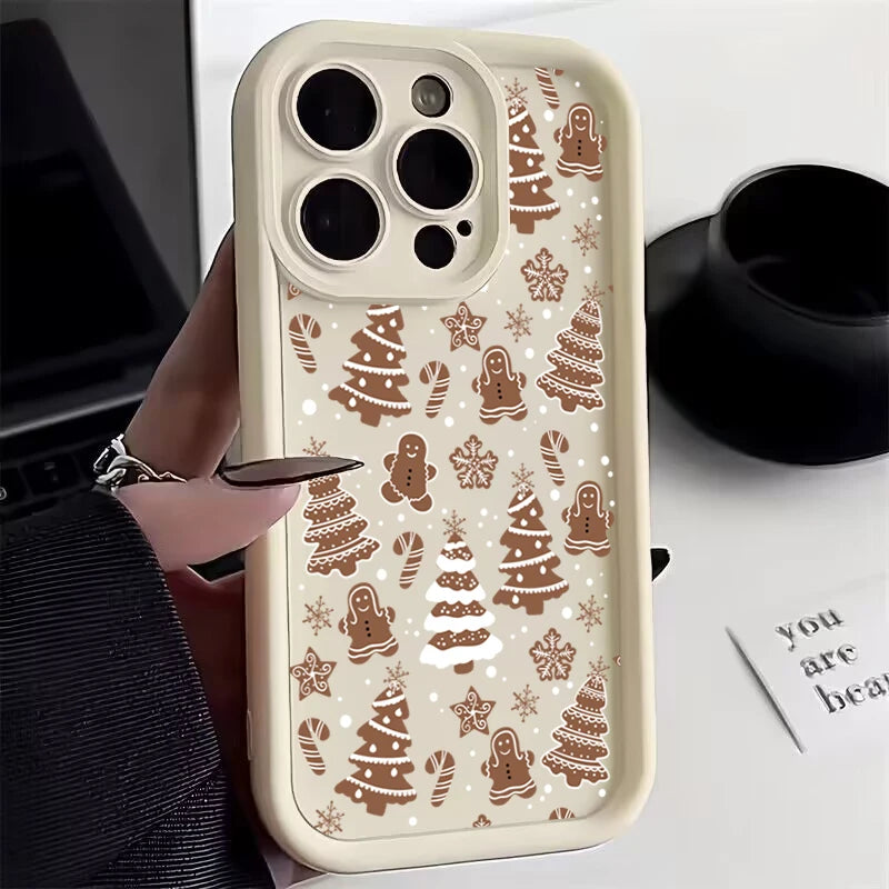 Christmas Deer Phone Case For iPhone 7-17 Soft Cover
