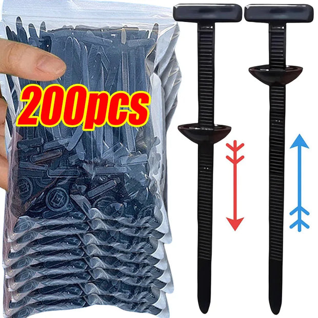 Universal Nylon Cable Tie Buckle Fastener Clips (Wire & Loom Retainers)