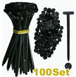 Universal Nylon Cable Tie Buckle Fastener Clips (Wire & Loom Retainers)