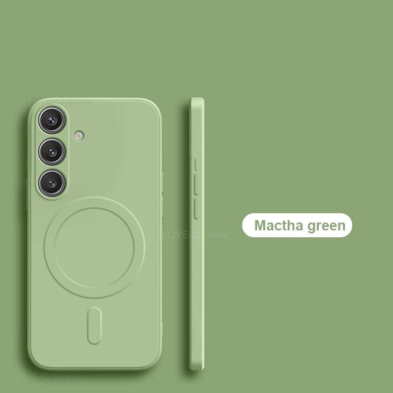 Magsafe Magnetic Case For Samsung Galaxy S23-S25 Soft Silicone Case