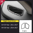 Carbon Fibre Interior Trim Sticker Set (Gearshift / AC / CD / Door Trim) – BMW X3 F25 / X4 F26
