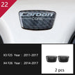 Carbon Fibre Interior Trim Sticker Set (Gearshift / AC / CD / Door Trim) – BMW X3 F25 / X4 F26