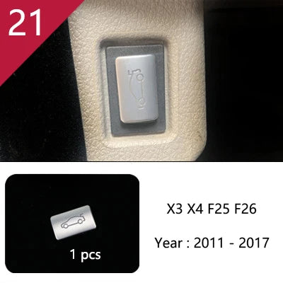 Carbon Fibre Interior Trim Sticker Set (Gearshift / AC / CD / Door Trim) – BMW X3 F25 / X4 F26