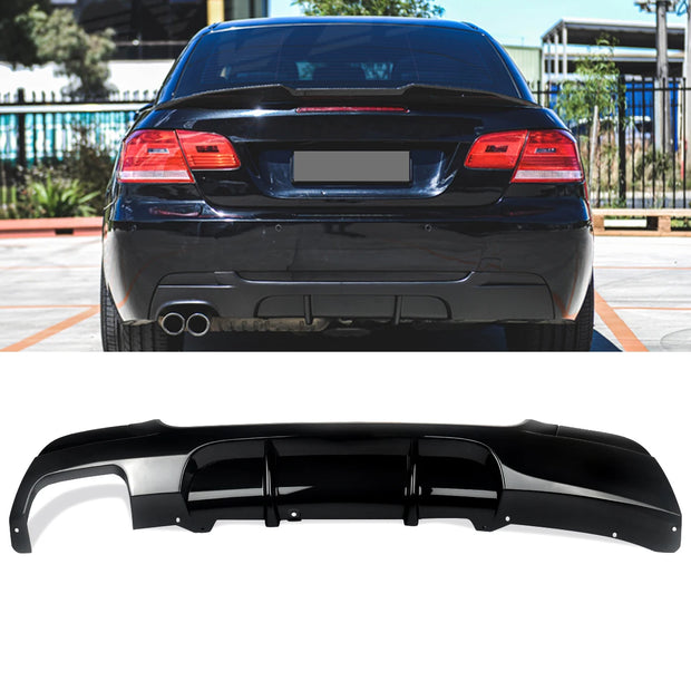 Rear Bumper Diffuser Lip (Gloss Black) – BMW 3 Series E92 / E93 M Sport (330i)