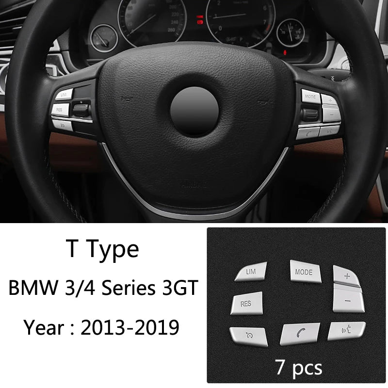 BMW 3/4 Series Centre Console / Gear-Shift Trim Sticker (Carbon-look)