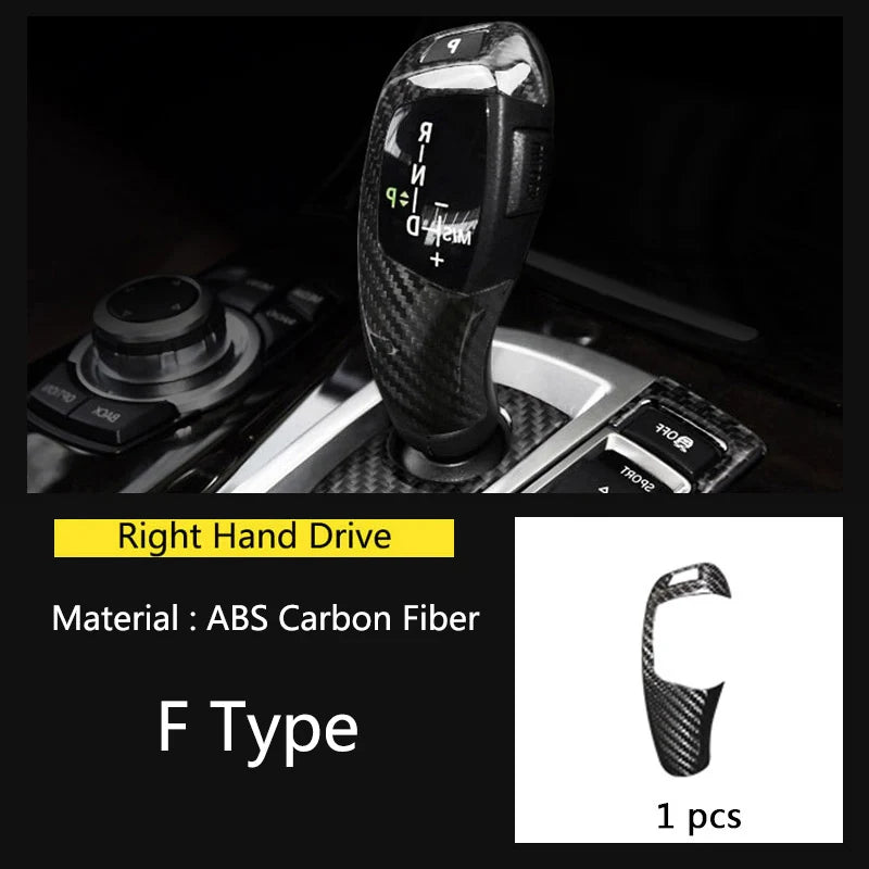 ABS Carbon Fiber-Style Center Console Armrest Lid Cover Trim – BMW X5/X6/X7