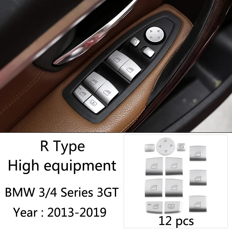 BMW 3/4 Series Centre Console / Gear-Shift Trim Sticker (Carbon-look)